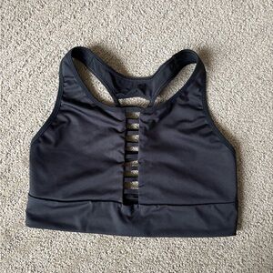 Victoria's Secret Midnight Black Strappy Sports Bra
